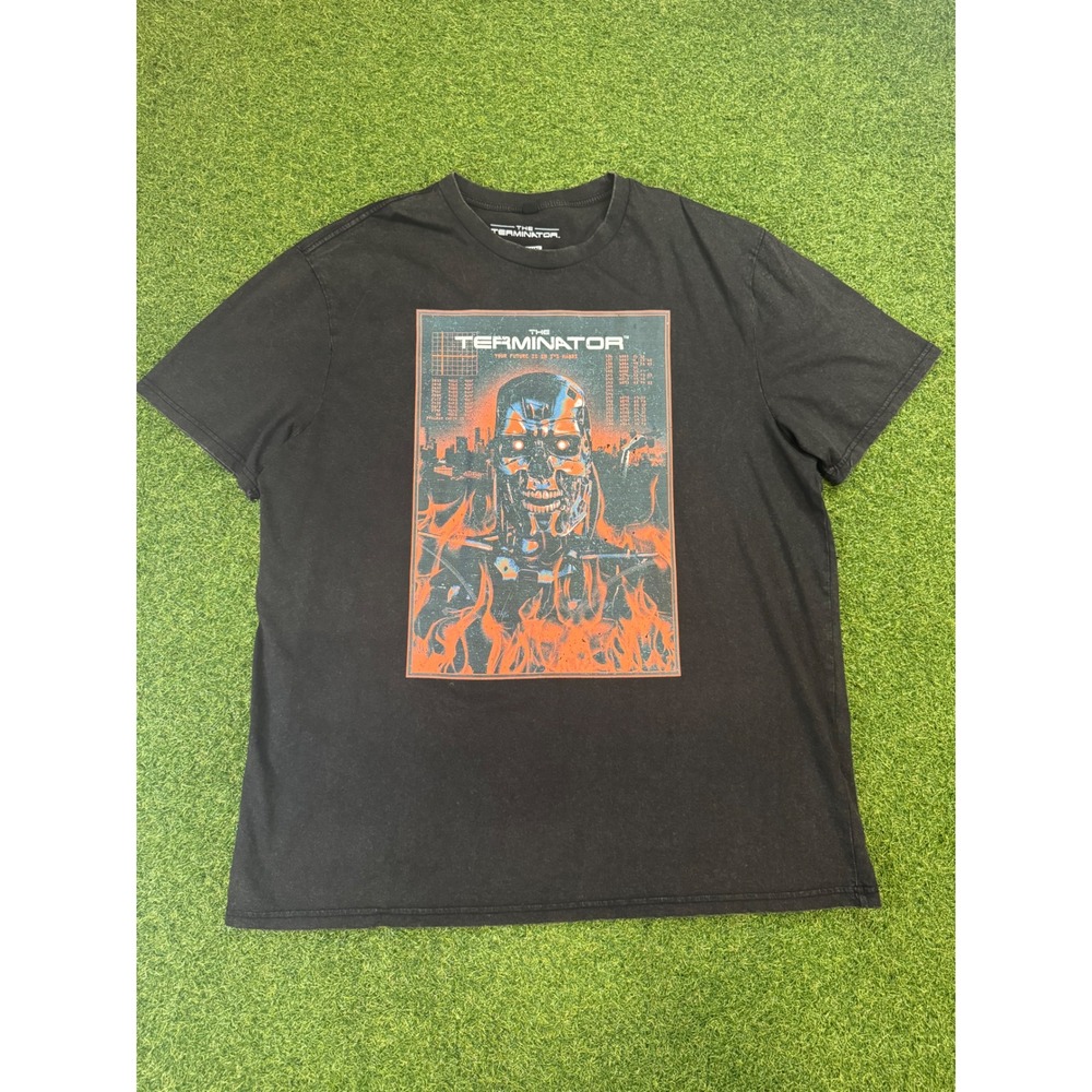 The Terminator Endoskeleton Graphic T-Shirt Black 2024 StudioCanal‎ Mens XL